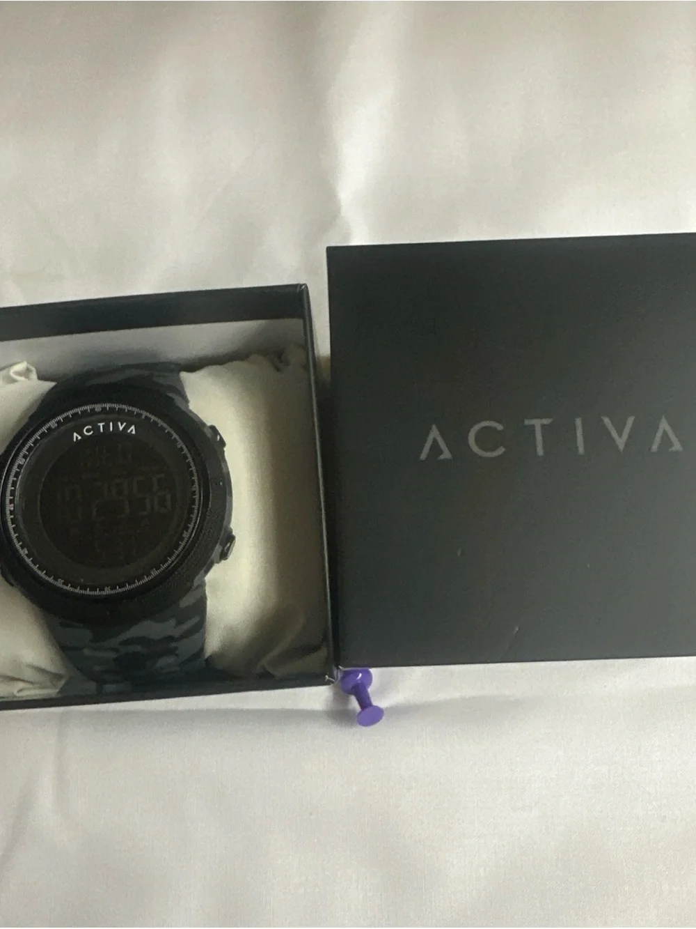 (277) Ativa Black Digital Sport Watch with LED Display